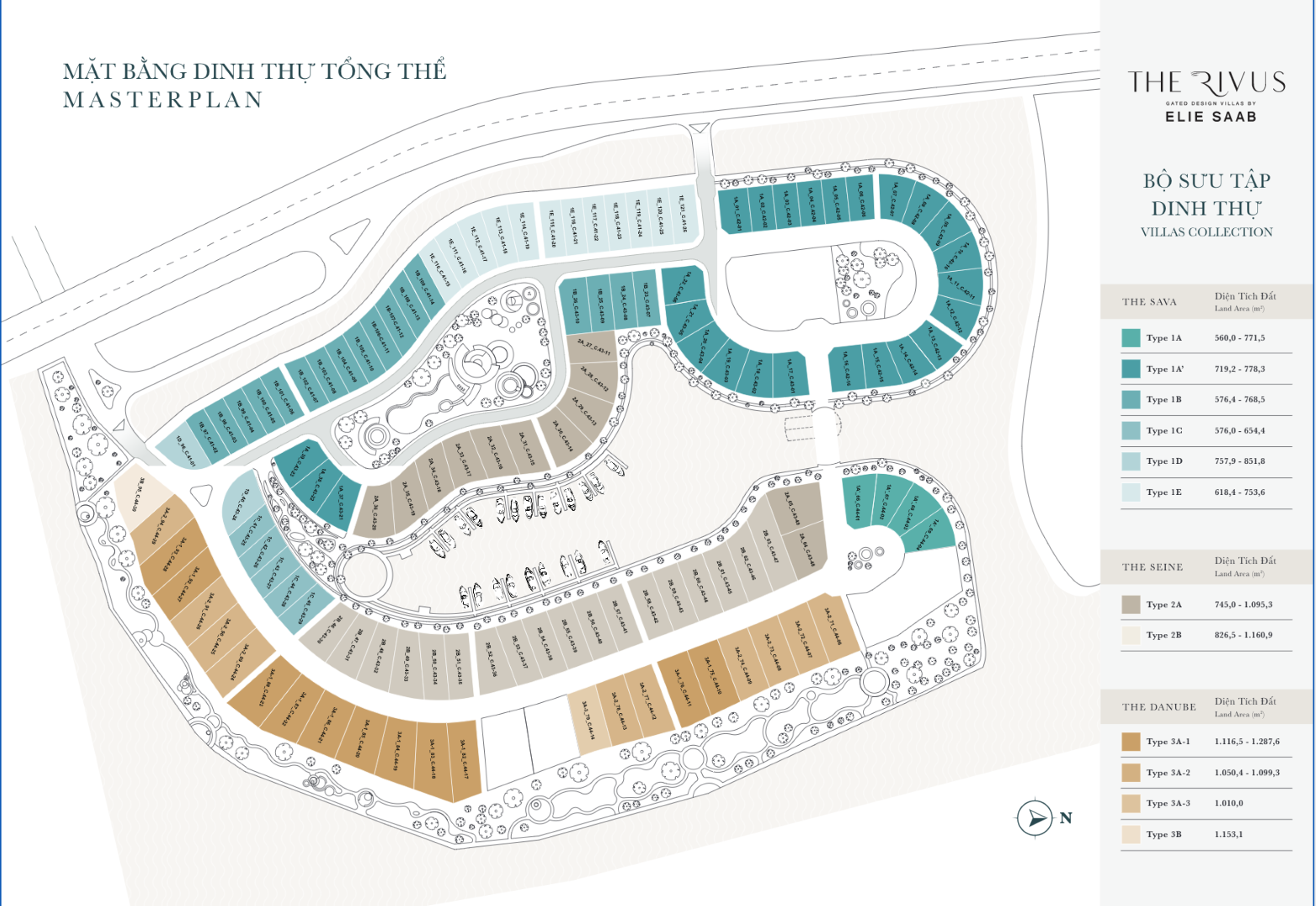 Map Dinh thự The Rivus - Đất xanh Đà Nẵng